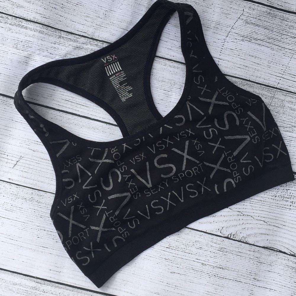 Black VSX SPORTS sports bra by Victoria's Secret